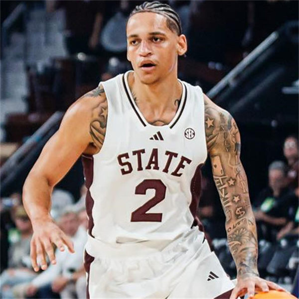 Mens Youth Mississippi State Bulldogs #2 Riley Kugel 2025 White Basketball Game Jersey