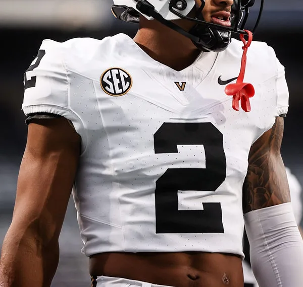 Mens Vanderbilt Commodores #2 Jared Curtis White Black Football F.U.S.E Limited Jersey