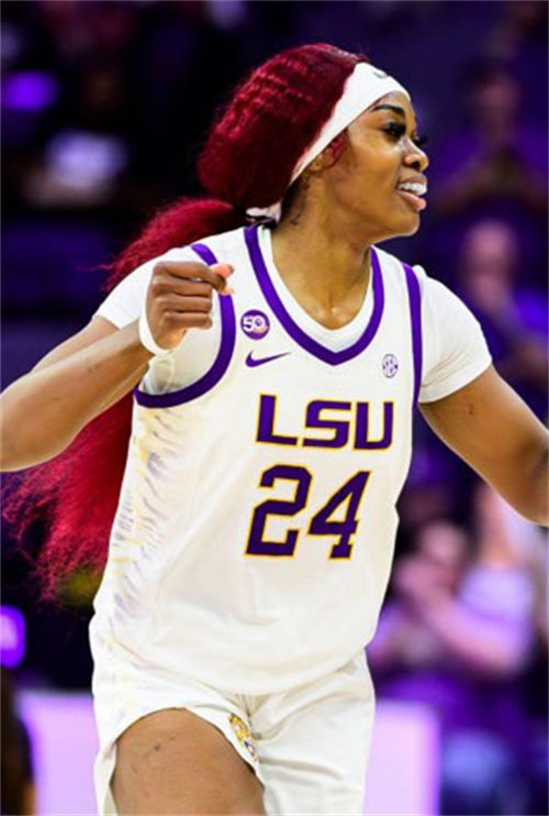 Mens LSU Tigers #24 Aneesah Morrow White Basketball Game Jersey