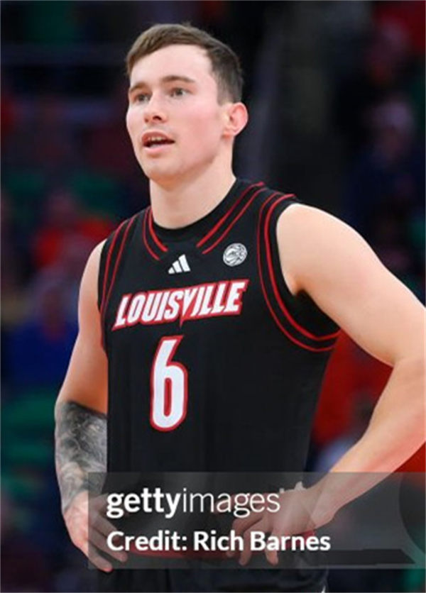 Mens Louisville Cardinals #6 Reyne Smith 2025 Black Basketball Game Jersey