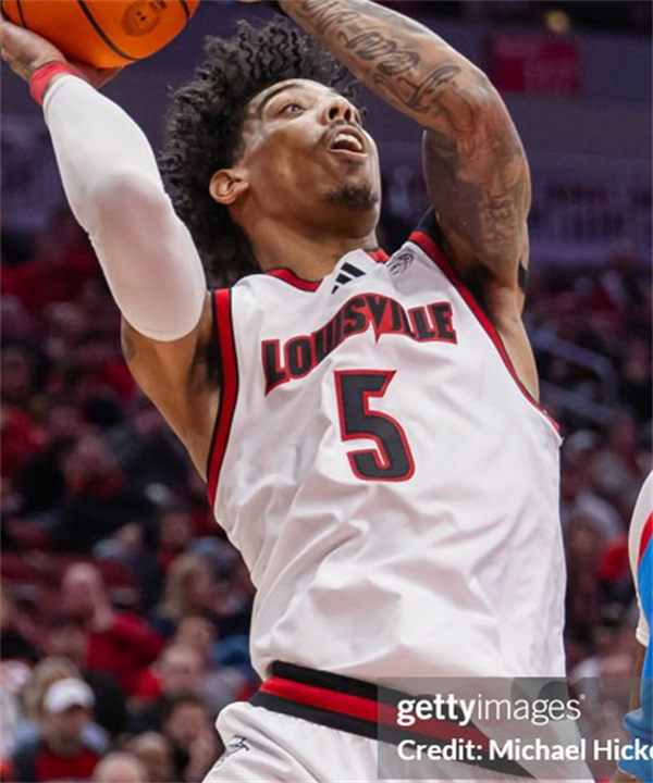 Mens Louisville Cardinals #5 Terrence Edwards Jr. 2025 White Black Basketball Game Jersey