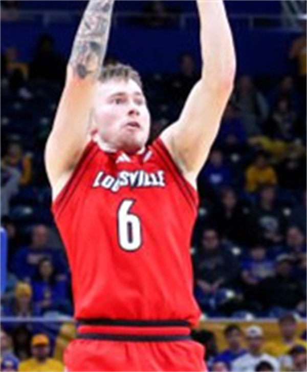 Mens Louisville Cardinals #6 Reyne Smith 2025 Red Basketball Game Jersey