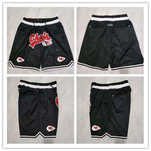 Mens Kansas City Chiefs Black Justdon Classic Shorts