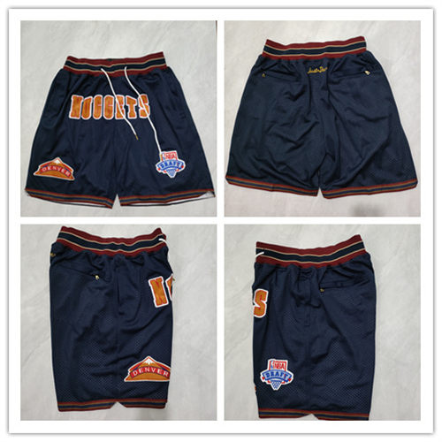 Mens Denver Nuggets Black Justdon Classic Shorts