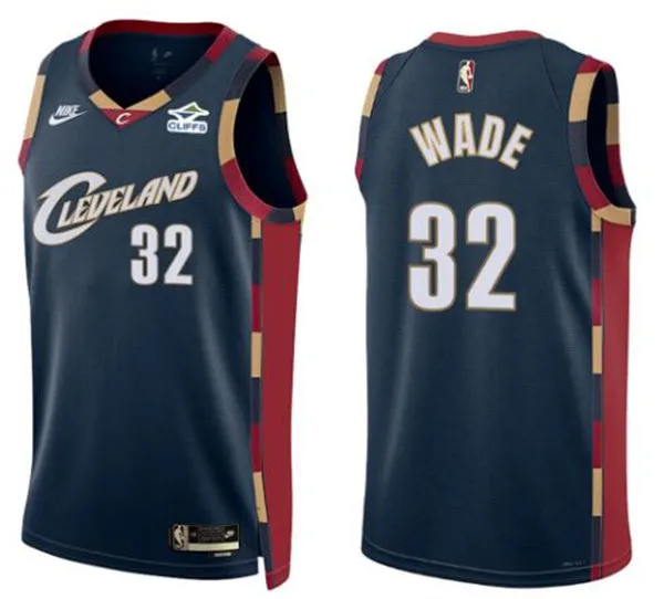 Mens Cleveland Cavaliers #32 Dean Wade Nike Navy Classic Edition Swingman Jersey