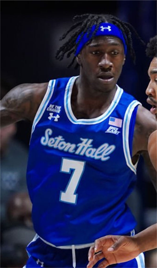 Mens Youth Seton Hall Pirates #7 Scotty Middleton 2024 Blue Basketball Jersey