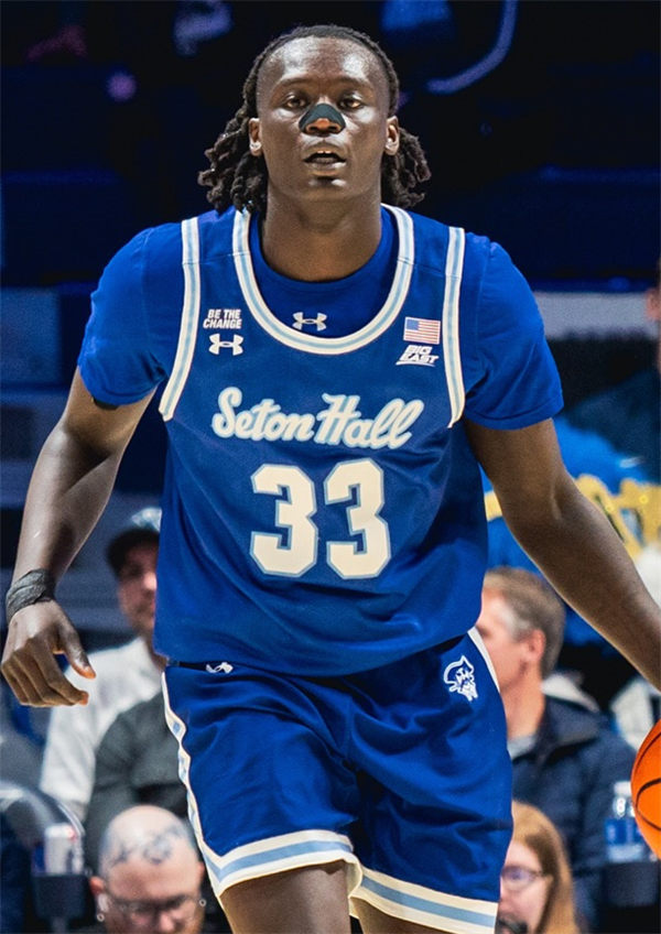 Mens Youth Seton Hall Pirates #33 Garwey Dual 2024 Blue Basketball Jersey