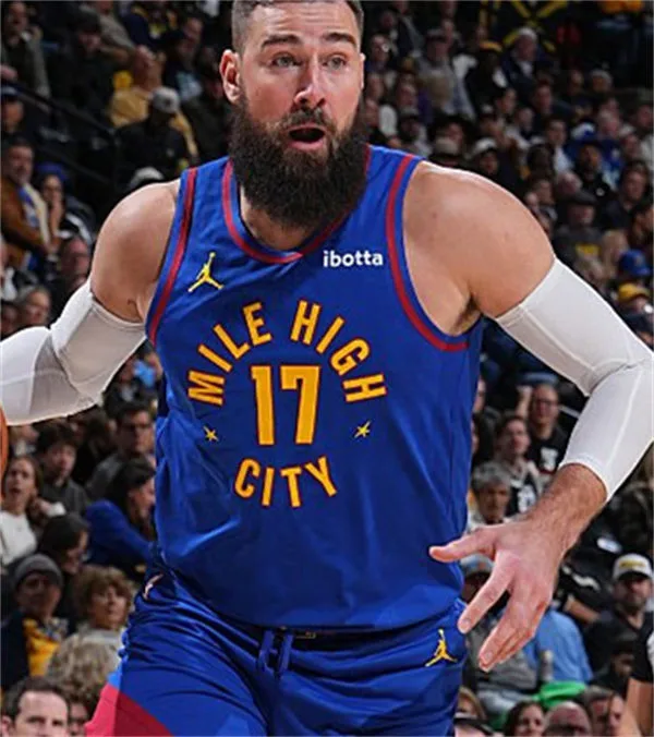 Mens Denver Nuggets #17 Jonas Valanciunas Blue Statement Edition Swingman Jersey