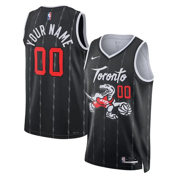 Toronto Raptors Custom Black 2025-26 City Edition Swingman Jersey