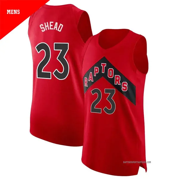 Mens Toronto Raptors #23 Jamal Shead Nike Red Icon Edition Swingman Jersey