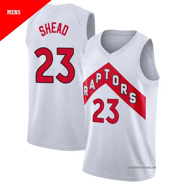 Mens Toronto Raptors #23 Jamal Shead Nike White Association Edition Swingman Jersey