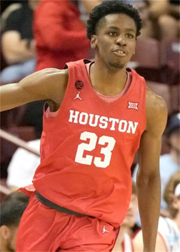 Mens Youth Houston Cougars #23 Terrance Arceneaux 2024 Full Red Houston Basketball Game Jersey