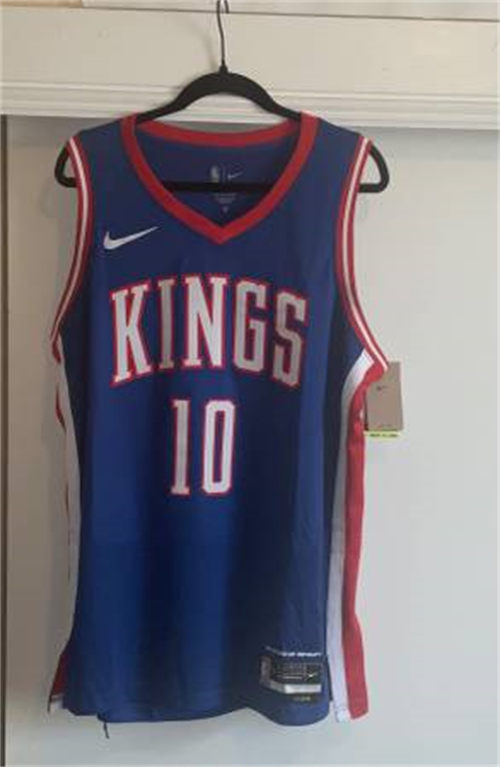 Mens Sacramento Kings #10 DeMar DeRozan 2024-25 Blue City Edition Jersey