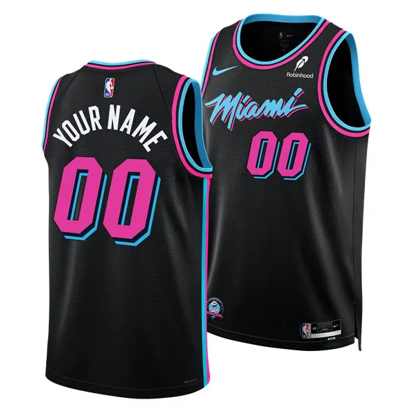 Miami Heat Custom Black 2025-26 City Edition Swingman Jersey