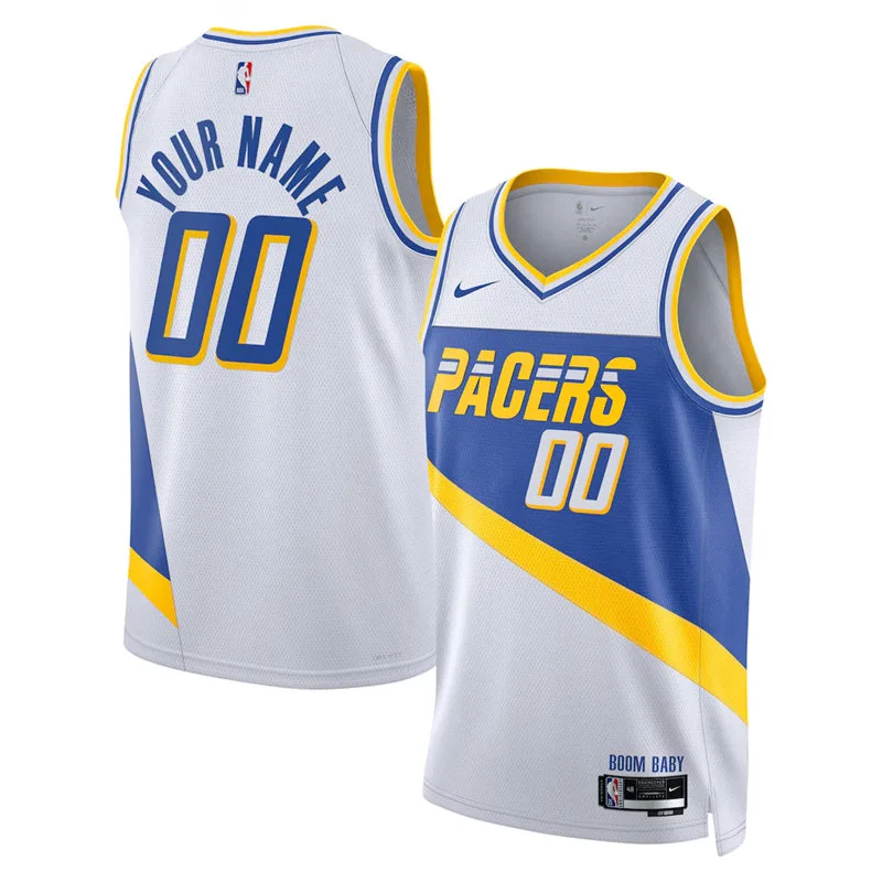 Indiana Pacers Custom 2025-26 White City Edition Swingman Jersey