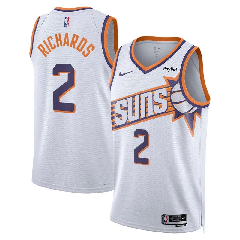 Mens Phoenix Suns #2 Nick Richards White Association Edition Swingman Jersey