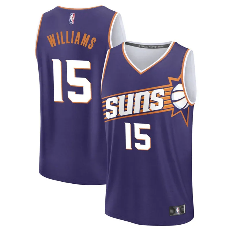 Mens Phoenix Suns #15 Mark Williams Nike Purple Icon Edition Swingman Jersey