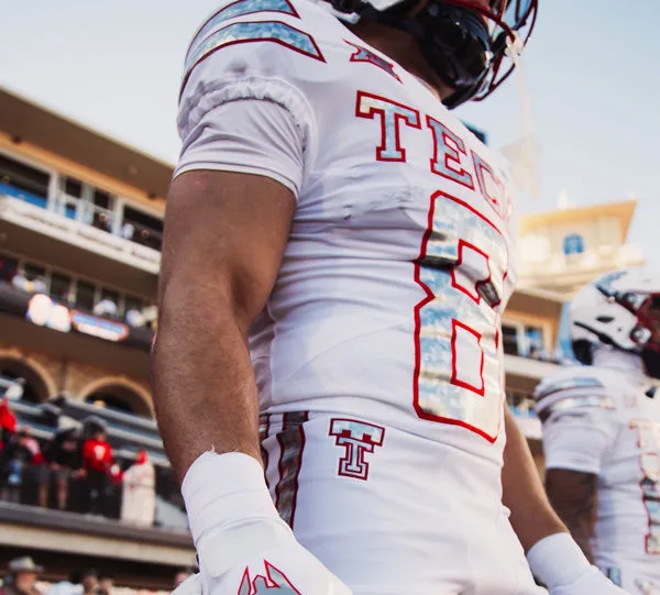 Texas Tech Red Raiders #8 Cameron Dickey White GalvanICED Alternate Football Jersey