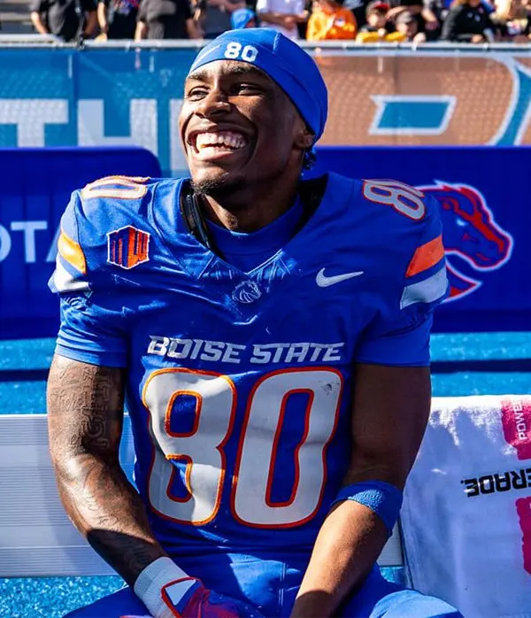 Boise State Broncos #80 CAMERON BATES Nike 2025 Royal College Football Game Jersey