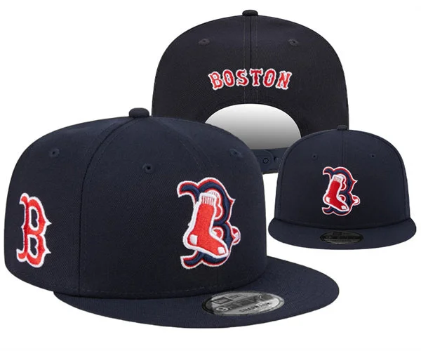 Embroidered MLB Boston Red Sox Navy  Alternate Collection Snapback Hat YD1209021 (2)