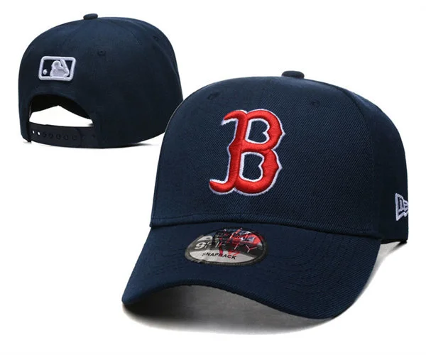 Embroidered Boston Red Sox Navy red Primary Team Logo Clean Up flat cap GS12091 (1)