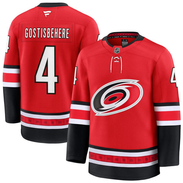 Men's Carolina Hurricanes #4 Shayne Gostisbehere Fanatics Alternate Red Primegreen Player Jersey
