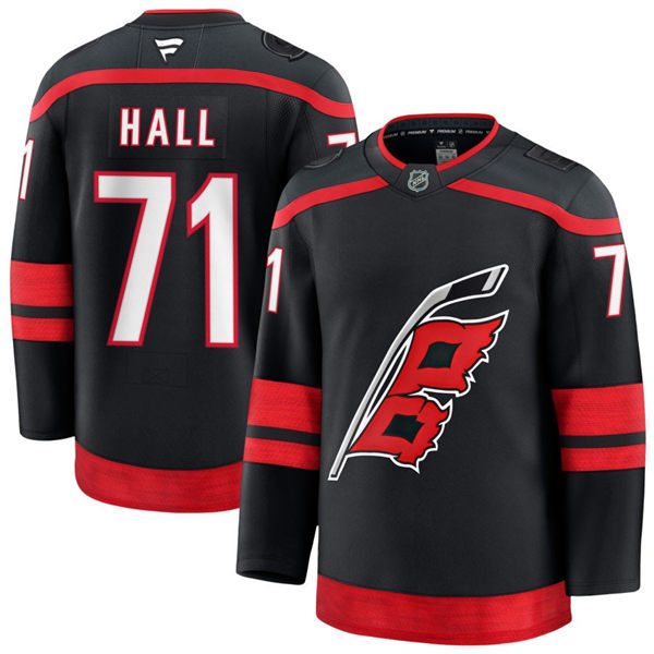 Men's Carolina Hurricanes #71 Taylor Hall Fanatics Fanatics Black Home Player Jersey