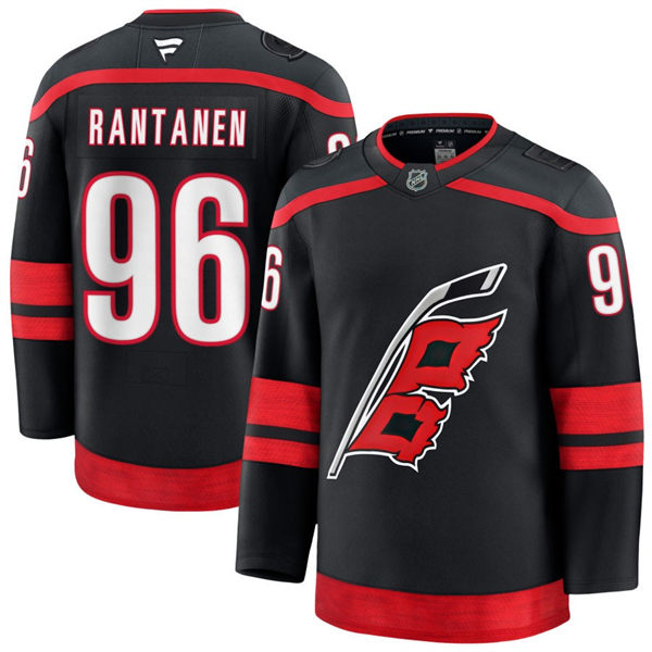 Men's Carolina Hurricanes #96 Mikko Rantanen Fanatics Black Home Player Jersey