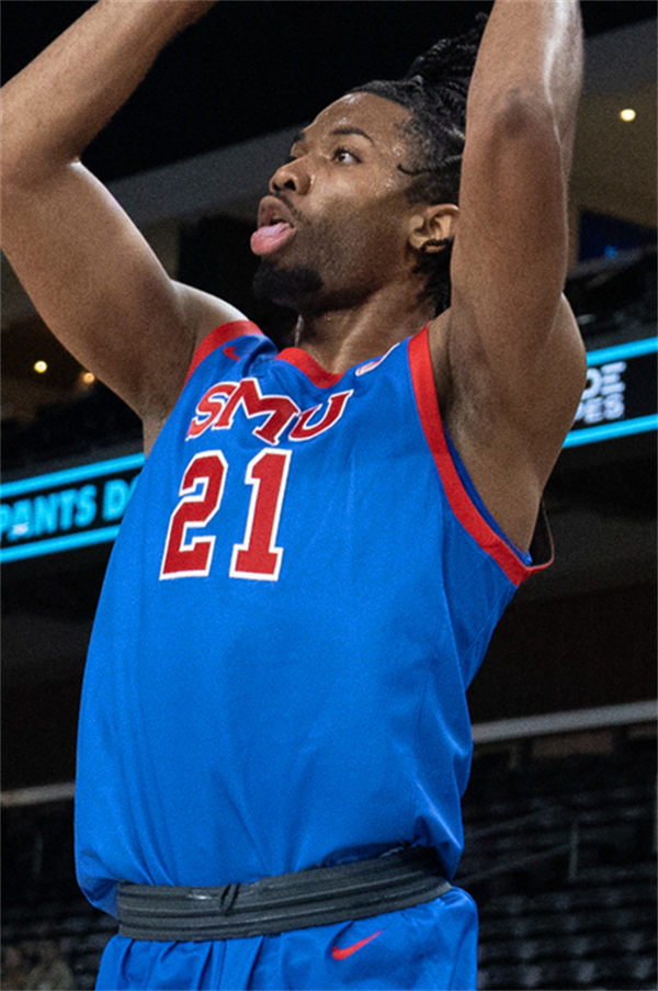 Mens Youth SMU Mustangs #21 Yohan Traore Nike 2025 ACC Blue Basketball Game Jersey