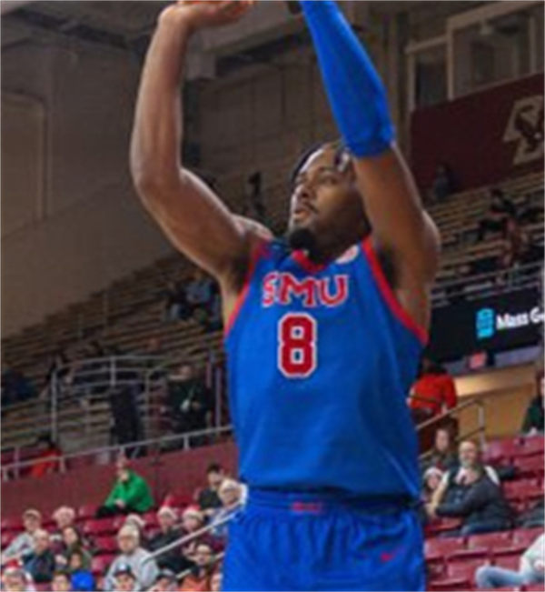 Mens Youth SMU Mustangs #8 Kario Oquendo Nike 2025 ACC Blue Basketball Game Jersey