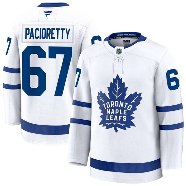 Men's Toronto Maple Leafs #67 Max Pacioretty Fanatics Away White Player Jersey