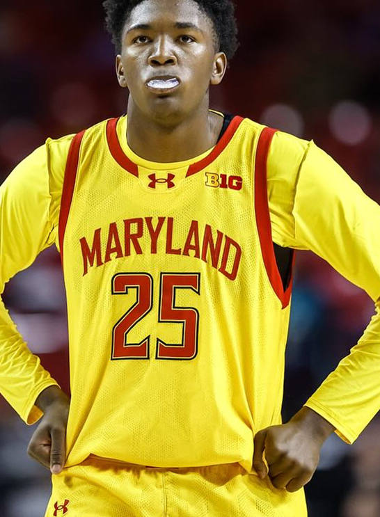 Mens Youth Maryland Terrapins #25 Derik Queen 2025 Gold College Basketball Game Jersey