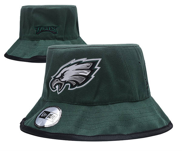 Philadelphia Eagles Dark Green Bucket hat YD31769