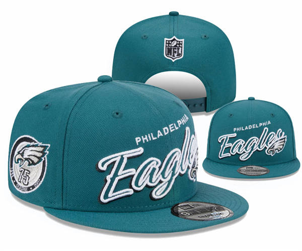 Philadelphia Eagles Snapback Hat Green Retro  YD317144