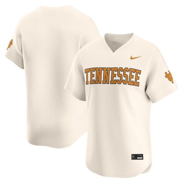 Mens Youth Tennessee Volunteers Custom Nike 2025 Natural Pullover Alternate Limited Baseball Fashion Jersey