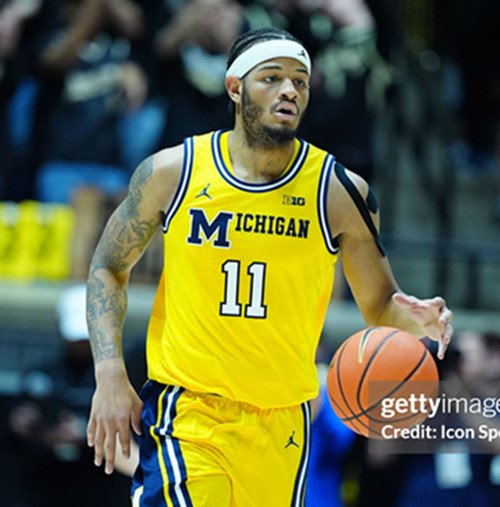 Mens Youth Michigan Wolverines #11 Roddy Gayle Jr.  Maize Retro Limited College Basketball Game Jersey