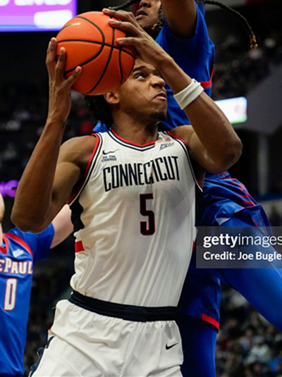 Mens Youth Uconn Huskies  #5 Tarris Reed  2025 White College Basketball Game Jersey