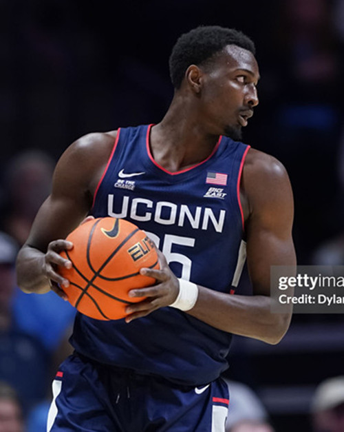 Mens Youth Uconn Huskies  #35 Samson Johnson Navy College Basketball Game Jersey