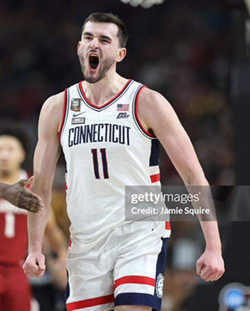 Mens Youth Uconn Huskies  #11 Alex Karaban 2025 White College Basketball Game Jersey