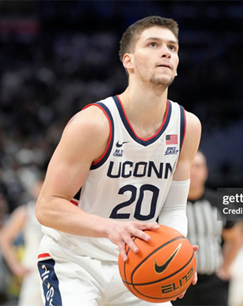 Mens Youth Uconn Huskies  #20 Aidan Mahaney White College Basketball Game Jersey