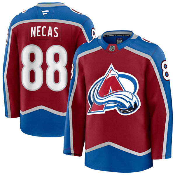Men's Colorado Avalanche #88 Martin Necas Fanatics Burgundy Home Primegreen Player Jersey