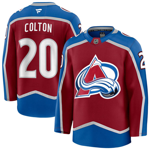 Men's Colorado Avalanche #20 Ross Colton Fanatics Burgundy Home Primegreen Player Jersey