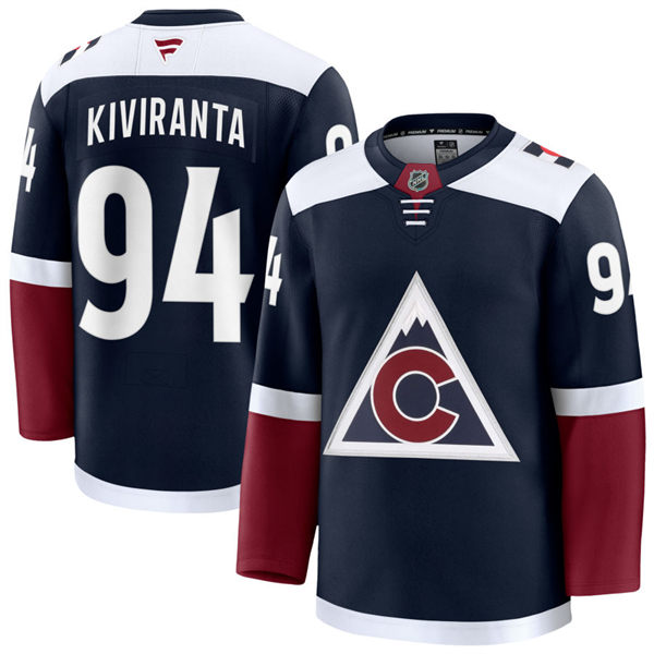 Men's Colorado Avalanche #94 Joel Kiviranta Fanatics Navy Alternate Player Jersey