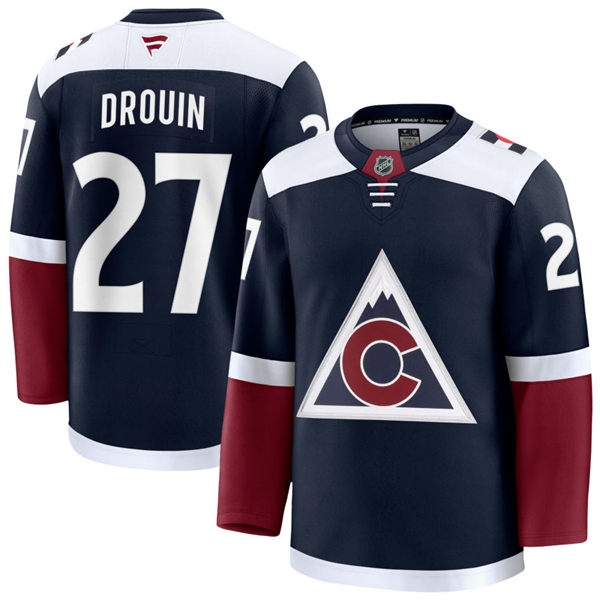 Men's Colorado Avalanche #27 Jonathan Drouin Fanatics Navy Alternate Player Jersey