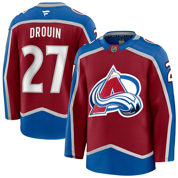 Men's Colorado Avalanche #27 Jonathan Drouin Fanatics Burgundy Home Primegreen Player Jersey