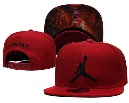 Embroidered Air Jordan Snapback Hat Red Dunk YD427134