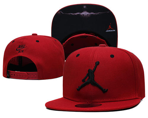 Embroidered Air Jordan Red Snapback Hat YD427131