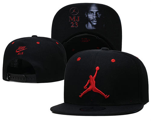 Embroidered Air Jordan Black 23 MJ Snapback Hat YD427130