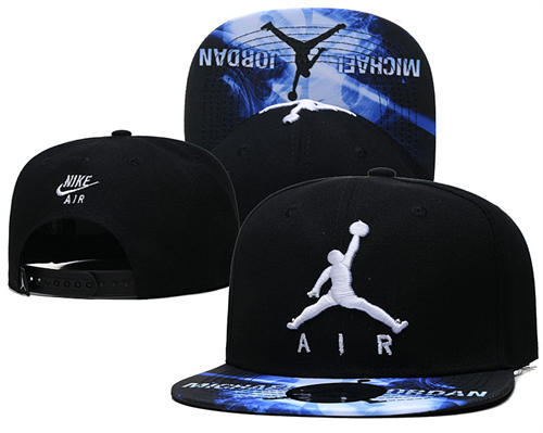 Embroidered Nike Air Jordan Black Snapback Hat YD427109