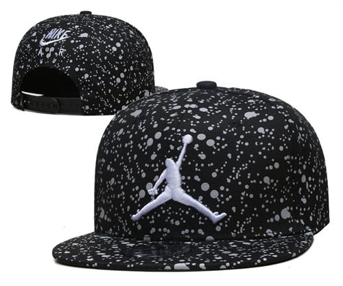 Embroidered Air Jordan Black white starlit sky Snapback Hat YD427147